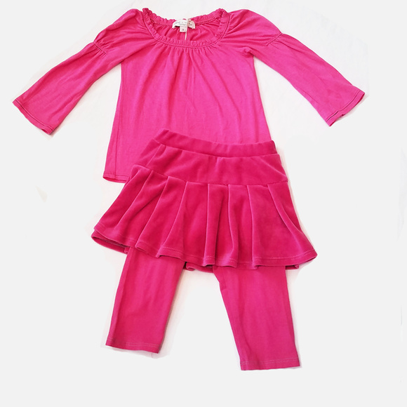 NEW Luna Luna 3pc Velor Jacket Top & Skeggings 2T - Picture 4 of 4